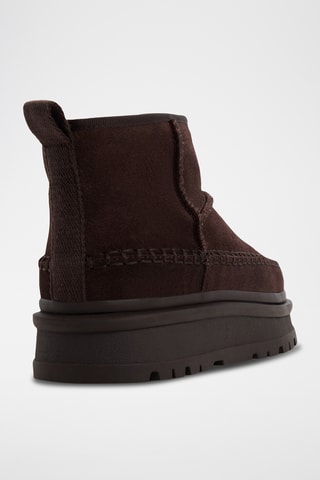 Bottines en cuir Milanie - Marron foncé