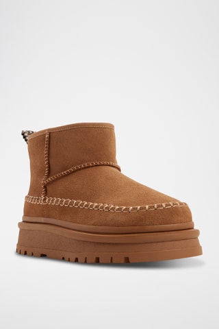 Bottines en cuir Milanie - Marron