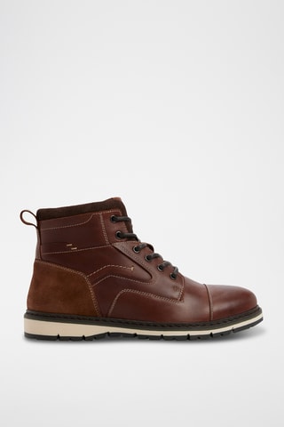 Boots en cuir Armie - Marron