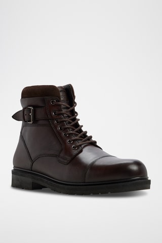 Boots en cuir Quaid - Marron