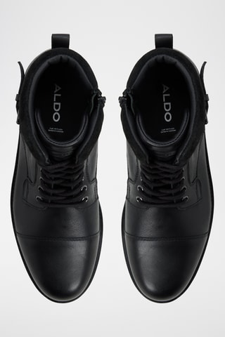 Boots en cuir Quaid - Noir