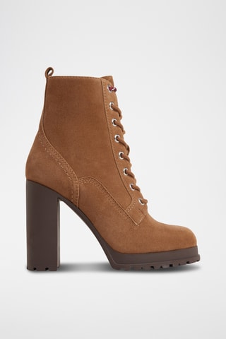 Bottines en cuir Rebelliously - Marron