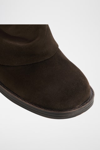 Bottines en cuir Bitse - Marron foncé