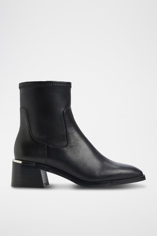 Bottines en cuir Meraendar - Noir