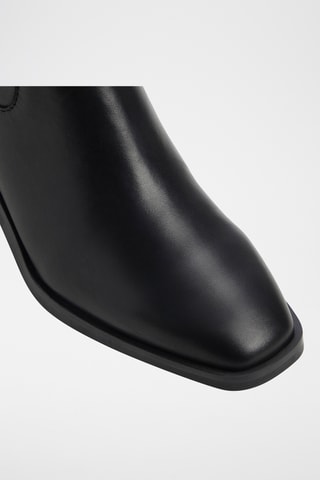 Bottines en cuir Meraendar - Noir