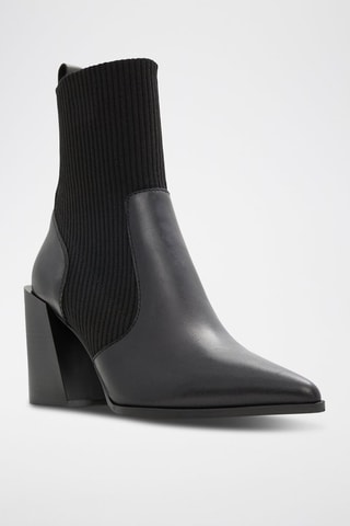 Bottines en cuir Ganina - Noir