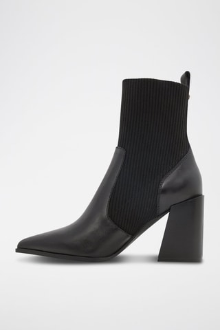 Bottines en cuir Ganina - Noir