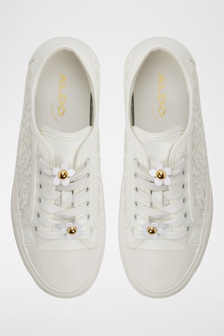 Baskets plateformes Rayes - Blanc