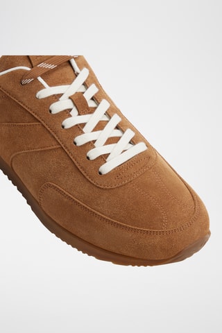 Baskets en cuir Nathaniel - Marron