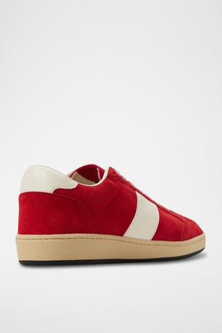Baskets en cuir Roscoe - Rouge