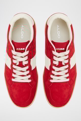 Baskets en cuir Roscoe - Rouge