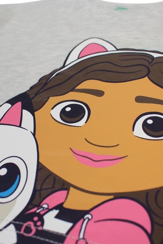 T-shirt en Short Gabby en Pandy Pattes Gabby en The Magic House - Grijs - Wit, grijs, bruin en roze