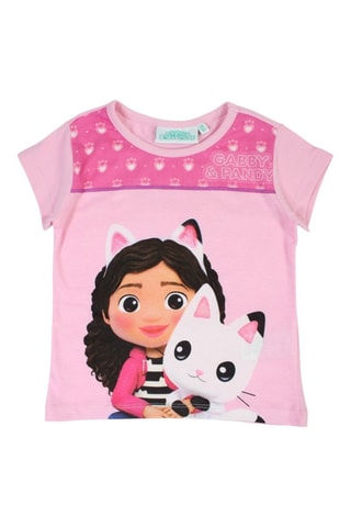 T-shirt en Short Gabby & Pandy The Magic House - Roze - Wit, bruin, zwart en roze