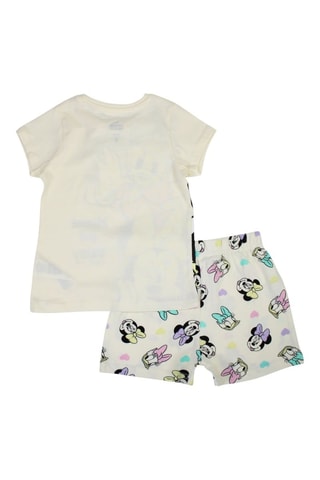 T-shirt en Short Minnie en Katrien Disney - Ecru - Wit en zwart