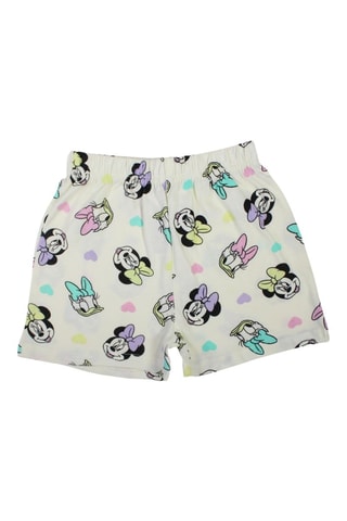 T-shirt en Short Minnie en Katrien Disney - Ecru - Wit en zwart