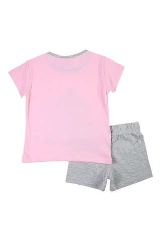 T-shirt en Short Vaiana De legende van het einde van de wereld Disney - Roze en Gemêleerd Lichtgrijs - Wit, groen, roze en grijs