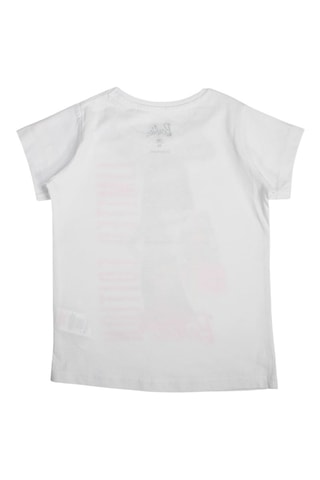 T-shirt Barbie - Wit - Wit, zwart, groen en roze