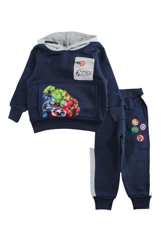 Joggingbroek en Sweater met Capuchon Avengers Marvel  - Marineblauw