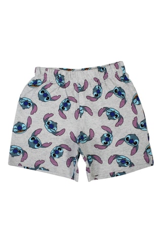 T-shirt en Short Stitch Lilo en Stitch Disney - Gemêleerd Lichtgrijs - Blauw, grijs en roze