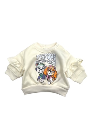 Fleece Sweater en Joggingbroek Stella en Marcus Paw Patrol  - Zwart, beige en oranje