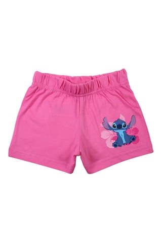 T-shirt en Short Stitch Lilo en Stitch Disney - Lichtroze - Rood, blauw en roze