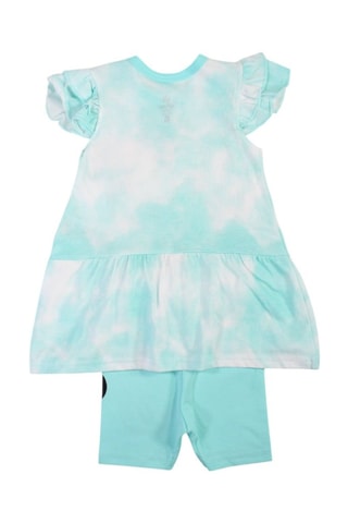 Jurk en Short Minnie Disney - Turquoise - Wit, blauw, geel en roze