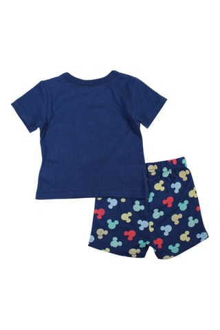 T-shirt en Short Mickey Disney - Marineblauw - Marineblauw