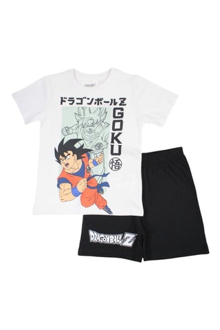 T-shirt en Short Goku Dragon Ball Z - Wit en Zwart  - Wit en zwart