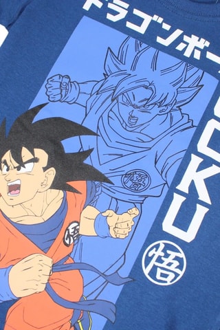 T-shirt en Short Goku Dragon Ball Z - Marineblauw - Blauw en grijs