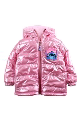 Gewatteerde Jas met Capuchon Stitch Lilo & Stitch Disney  - Roze