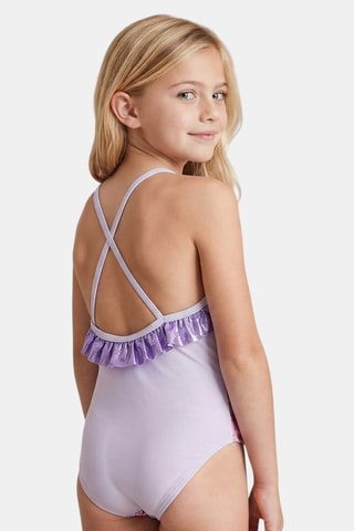 Badpak en Pareo Elsa en Anna Frozen Disney. Roze - Paars