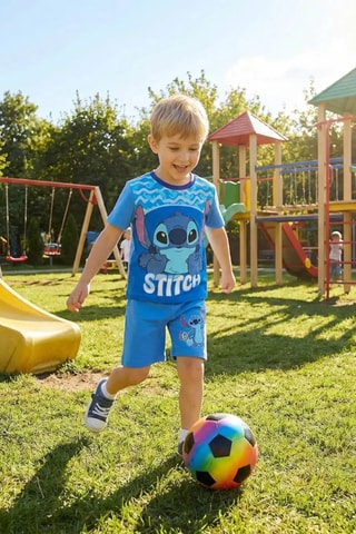 T-shirt en Short Lilo en Stitch Disney - Blauw