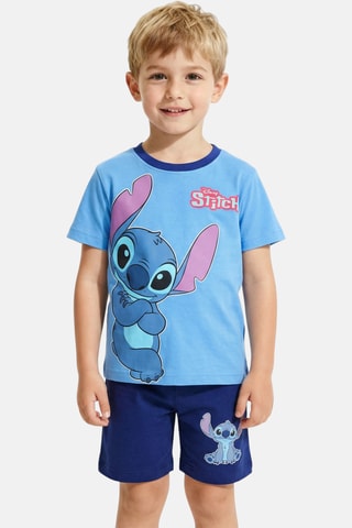 T-shirt en Short Lilo en Stitch Disney - Marineblauw