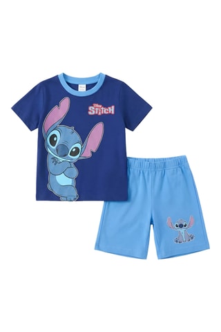 T-shirt en Short Lilo en Stitch Disney - Blauw