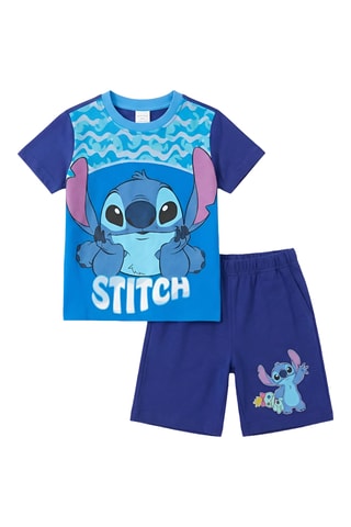 T-shirt en Short Lilo en Stitch Disney - Marineblauw