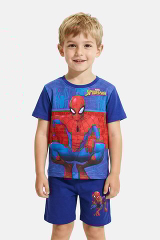 T-shirt en Short Spider-Man Avengers Marvel - Blauw