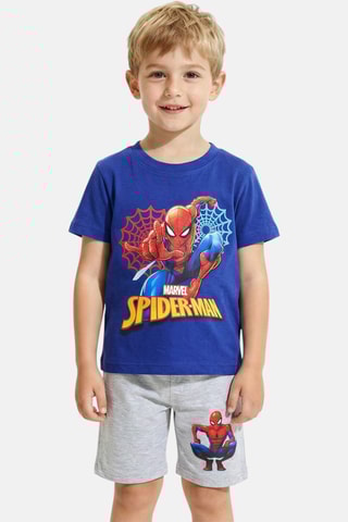 T-shirt en Short Spider-Man Avengers Marvel - Grijs