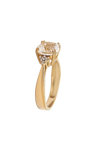 Bague Sérénade - Or jaune, diamants et topaze