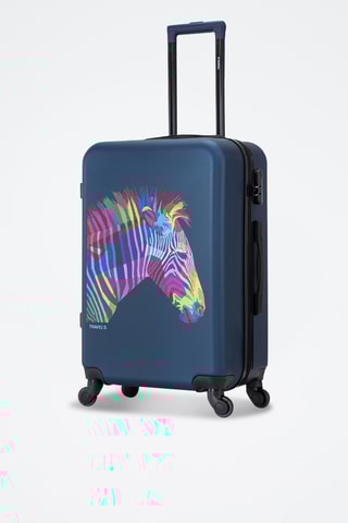 Maleta mediana Lucca Animals - 65 cm - Azul