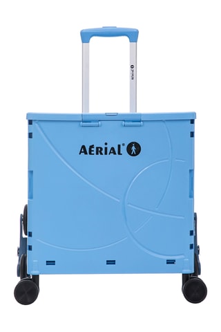 Caja plegable con ruedas Aerial Roll Box - 44,5 x 39,5 x 35,5 cm - Azul