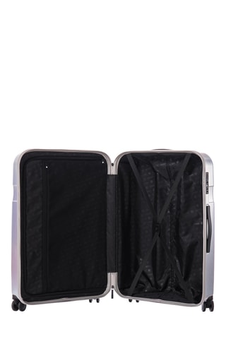 Maleta mediana New Shine - 65 cm - Candado TSA - Plateado