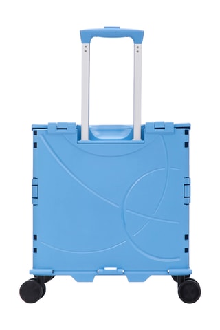 Caja plegable con ruedas Aerial Roll Box - 44,5 x 39,5 x 35,5 cm - Azul