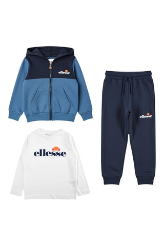 3-delige Set - Marineblauw en Wit Ellesse - Blauw