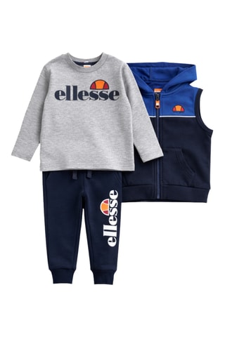 3-delige Set - Blauw en grijs Ellesse - Zwart