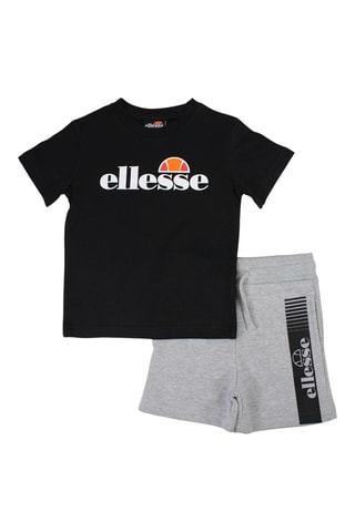 Set van 2 T-shirts en Short - Zwart en Grijs Ellesse - Zwart en grijs