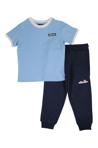Set van 2 T-shirts en Joggingbroek - Marineblauw Ellesse - Marineblauw en blauw