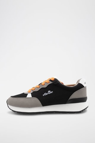 Nubuck Sneakers - Grijs en zwart