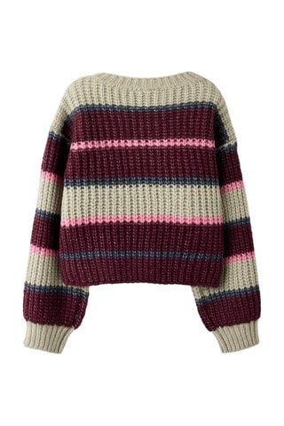 Camisola - Cru e bordô - Name It Kids