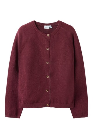 Casaco em algodão biológico - Bordô - Name It Kids