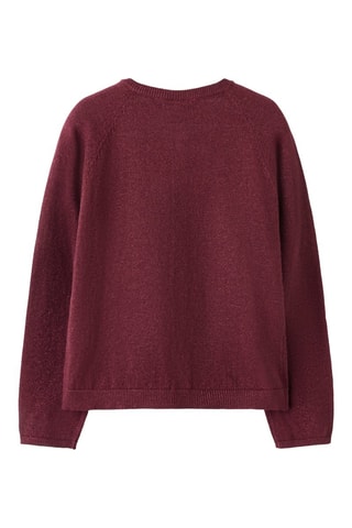 Casaco em algodão biológico - Bordô - Name It Kids